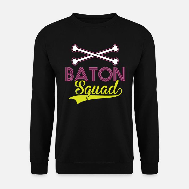 Baton Squad - Baton Twirler - Unisex Sweatshirt - black