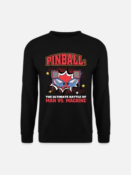 Pinball - Man Vs. Machine - Unisex Pullover - Schwarz