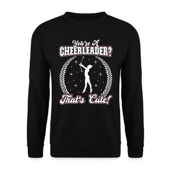 Baton Twirling - Baton Twirler - Unisex Sweatshirt - black - Front - Alina (178cm) & Michal (187cm)