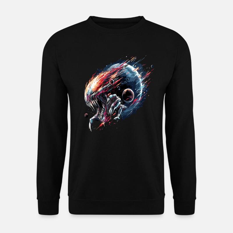 Alien Creature Planet Sci-Fi - Unisex Sweatshirt - black