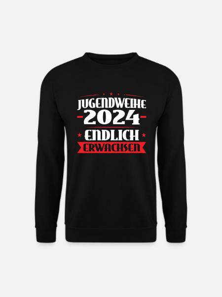 Jugendweihe 2024 Mädchen Junge - Unisex Pullover - Schwarz