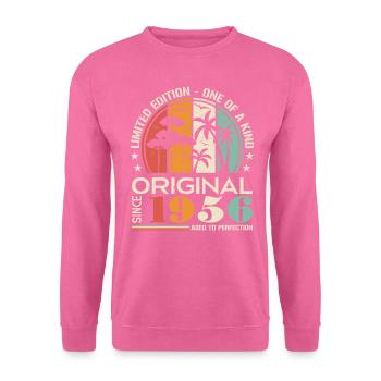Oldtimer Baujahr 1956 Geboren Jahrgang Geburtstag - Unisex Pullover - Pink - Vorne