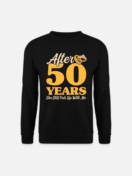 50th wedding anniversary - Unisex Sweatshirt - black