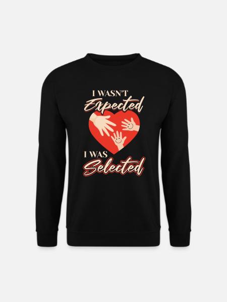 J’ai été sélectionné Adoption - Sweat-shirt Unisexe - noir