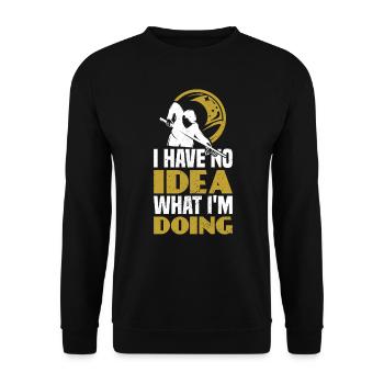 Billiards Fun : Je n’ai aucune idée de ce que je fais - Sweat-shirt Unisexe - noir - Devant - Alina (178cm) & Michal (187cm)