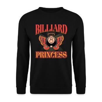 Billard Princesse 8 Ball Angel - Sweat-shirt Unisexe - noir - Devant - Alina (178cm) & Michal (187cm)