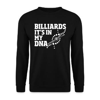 Billard In Meiner DNA Spiel - Unisex Pullover - Schwarz - Vorne - Alina (178cm) & Michal (187cm)