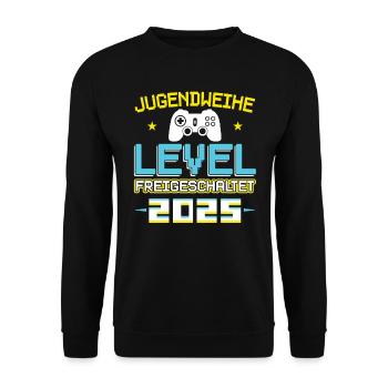 Youth Consecration 2025 Girl Boy - Unisex Sweatshirt - black - Front - Alina (178cm) & Michal (187cm)