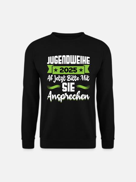 Jugendweihe 2025 Mädchen Junge - Unisex Pullover - Schwarz