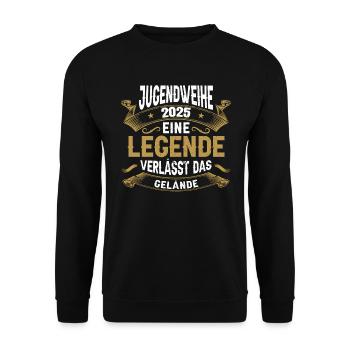 Youth Consecration 2025 Girl Boy - Unisex Sweatshirt - black - Front - Alina (178cm) & Michal (187cm)