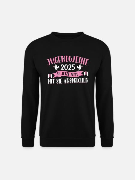 Jugendweihe 2025 Mädchen Junge - Unisex Pullover - Schwarz