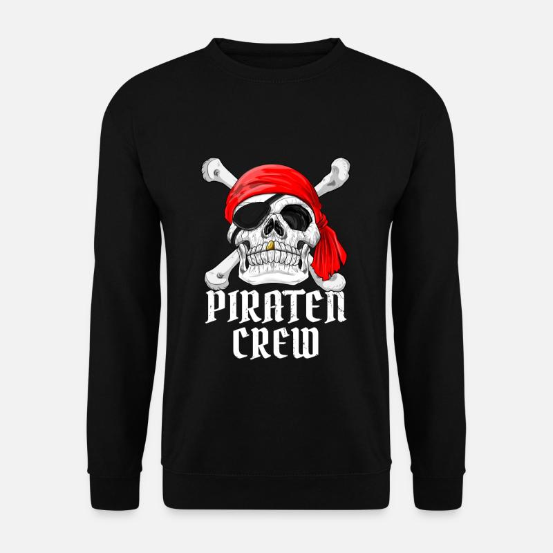 Piraten Crew Kostüm Fastnacht Fasching Geschenk - Unisex Pullover - Schwarz