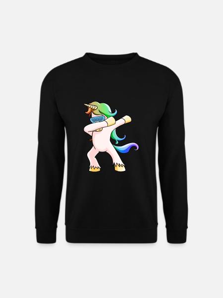Dabbing Einhorn Party Einhornliebhaber Geschenk - Unisex Pullover - Schwarz