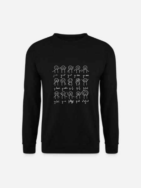 Algebra Dance Funny Graph Figures Math Equation - Unisex Sweatshirt - black