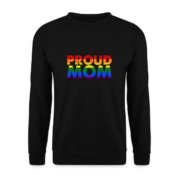 Chemise de fierté gaie parent fière de mère LGBT - Sweat-shirt Unisexe - noir - Devant - Alina (178cm) & Michal (187cm)