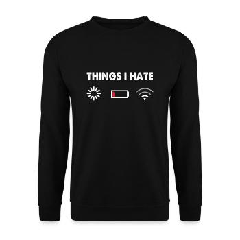 Choses que je déteste TShirt Programmer Gamer - Sweat-shirt Unisexe - noir - Devant - Alina (178cm) & Michal (187cm)