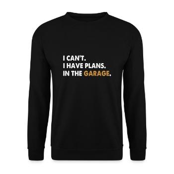 Mécaniques de garage - Sweat-shirt Unisexe - noir - Devant - Alina (178cm) & Michal (187cm)