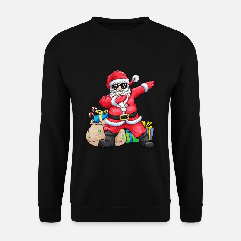 Cooler dabbing Weihnachtsmann Weihnachten Nikolaus - Unisex Pullover - Schwarz