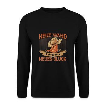 Line Dance Country Cowboy Western Line Dancing - Unisex Pullover - Schwarz - Vorne - Alina (178cm) & Michal (187cm)