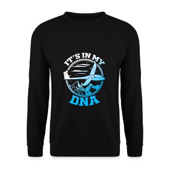 Gliding pilot glider glider pilot - Unisex Sweatshirt - black - Front - Alina (178cm) & Michal (187cm)