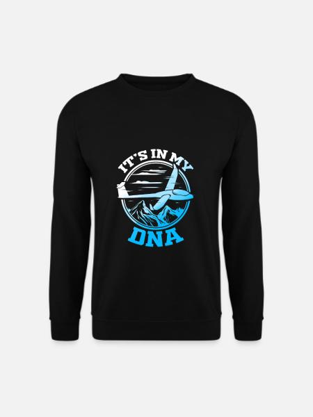 Segelfliegen Pilot Segelflugzeug Segelflieger - Unisex Pullover - Schwarz