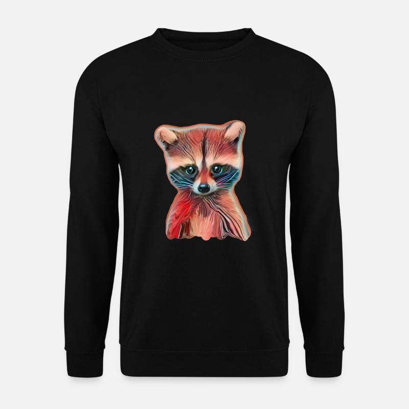 Waschbär - Unisex Pullover - Schwarz