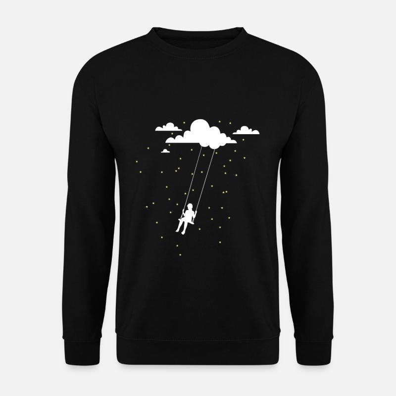 Balançoire ciel étoiles - Sweat-shirt Unisexe - noir