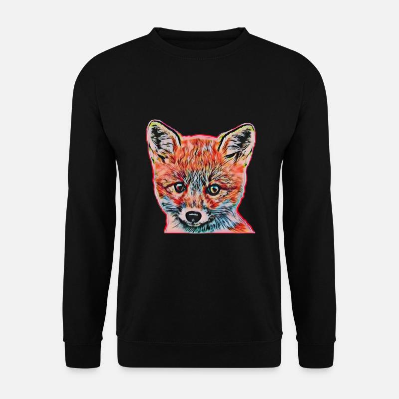 Fuchs - Unisex Pullover - Schwarz