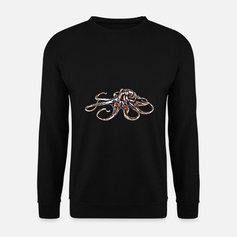 Oktopus - Unisex Pullover - Schwarz