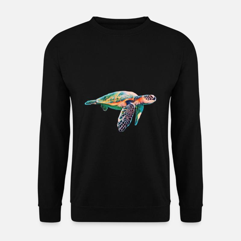 Meeresschildkröte - Unisex Pullover - Schwarz