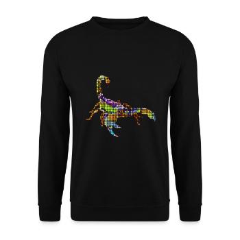 Scorpio - Unisex Sweatshirt - black - Front - Alina (178cm) & Michal (187cm)