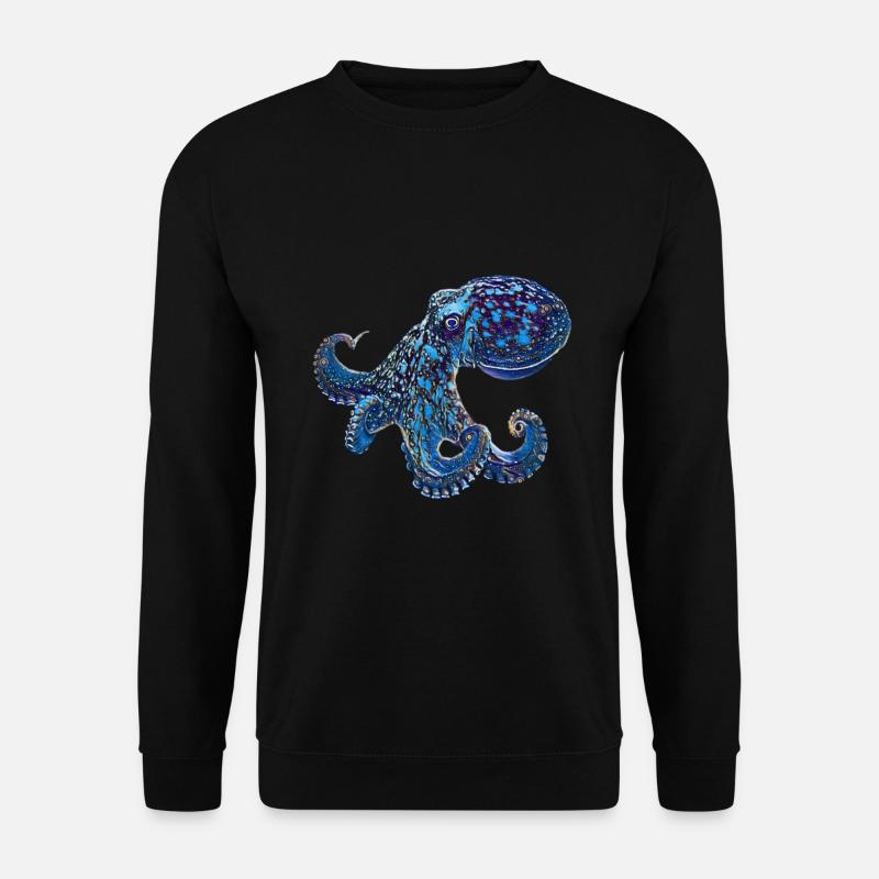 Oktopus - Unisex Pullover - Schwarz