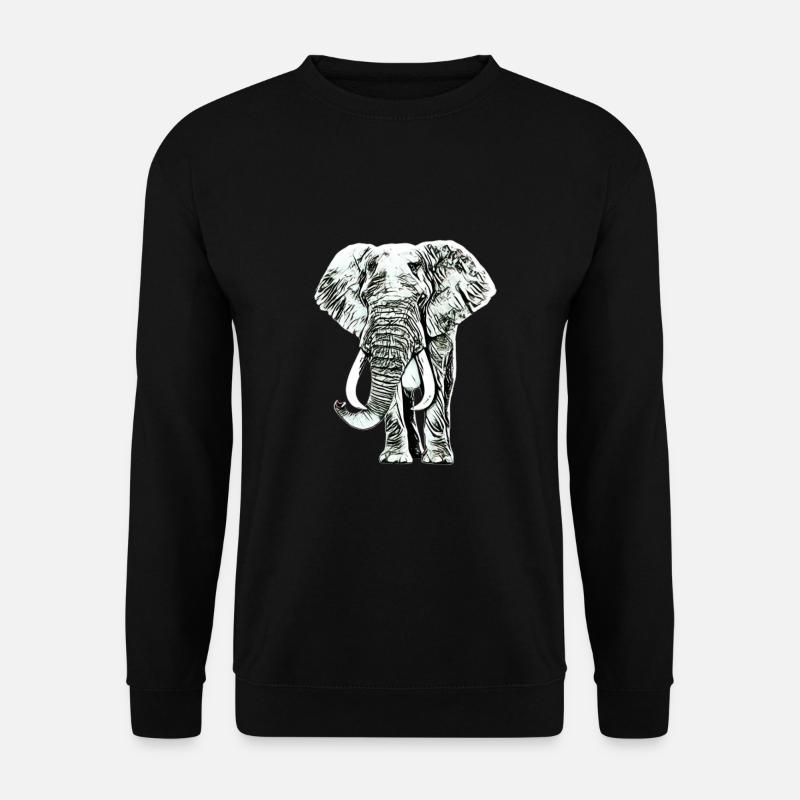 elephant - Unisex Sweatshirt - black