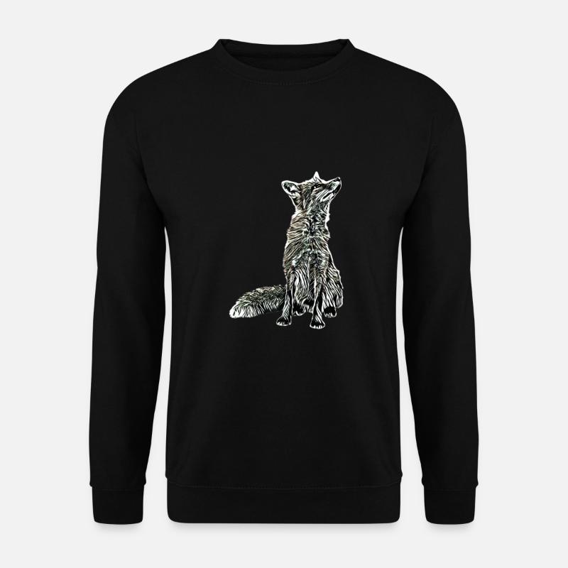 Fox - Unisex Sweatshirt - black
