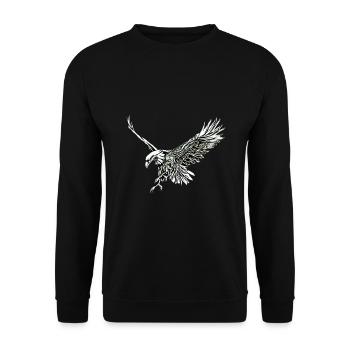Aigle - Sweat-shirt Unisexe - noir - Devant - Alina (178cm) & Michal (187cm)