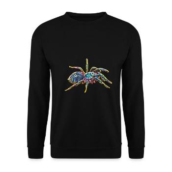 tarantula - Unisex Sweatshirt - black - Front - Alina (178cm) & Michal (187cm)