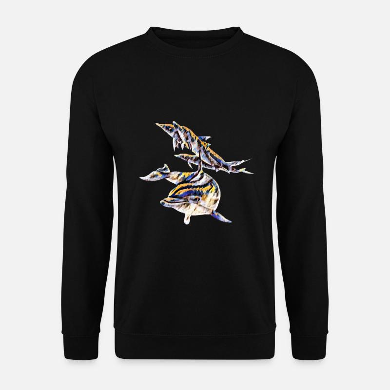 Delfine - Unisex Pullover - Schwarz