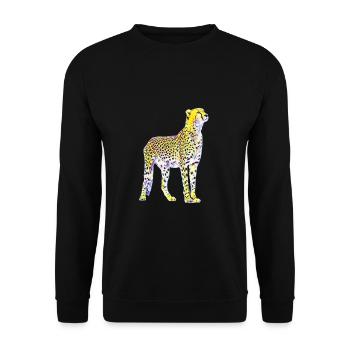 Guépard - Sweat-shirt Unisexe - noir - Devant - Alina (178cm) & Michal (187cm)