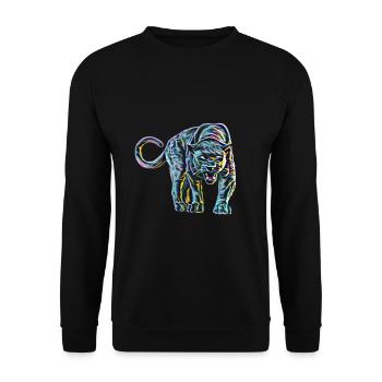Panthère - Sweat-shirt Unisexe - noir - Devant - Alina (178cm) & Michal (187cm)