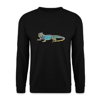 Leguan - Unisex Pullover - Schwarz - Vorne - Alina (178cm) & Michal (187cm)