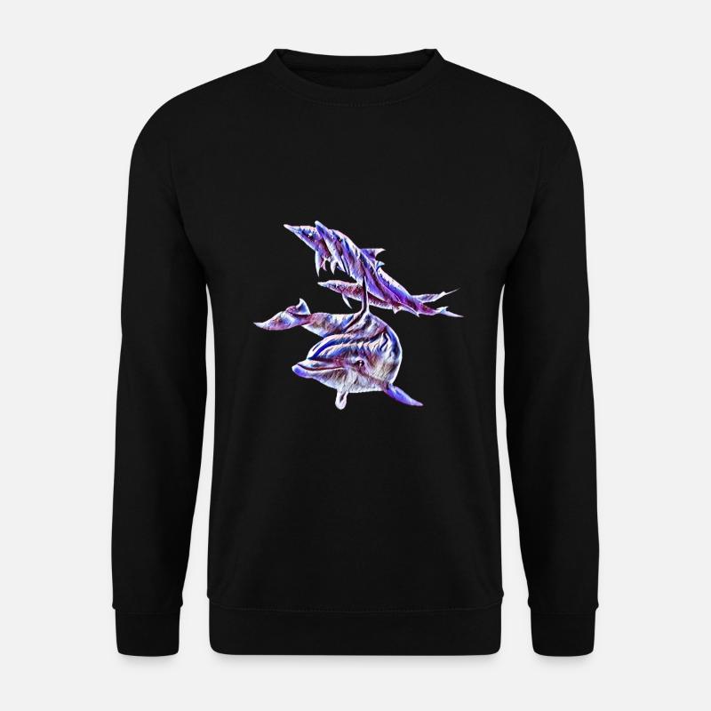 Dolphins - Unisex Sweatshirt - black