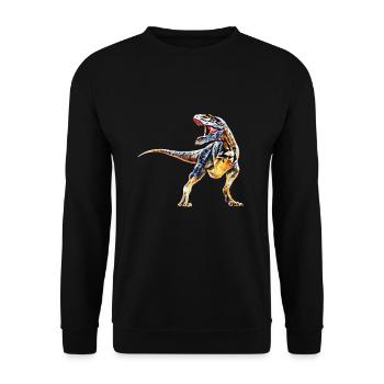 Tyrannosaurus Rex - Unisex Pullover - Schwarz - Vorne - Alina (178cm) & Michal (187cm)