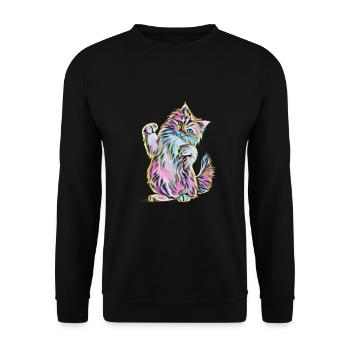 Coon principal - Sweat-shirt Unisexe - noir - Devant - Alina (178cm) & Michal (187cm)