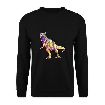 Tyrannosaurus Rex - Unisex Pullover - Schwarz - Vorne - Alina (178cm) & Michal (187cm)