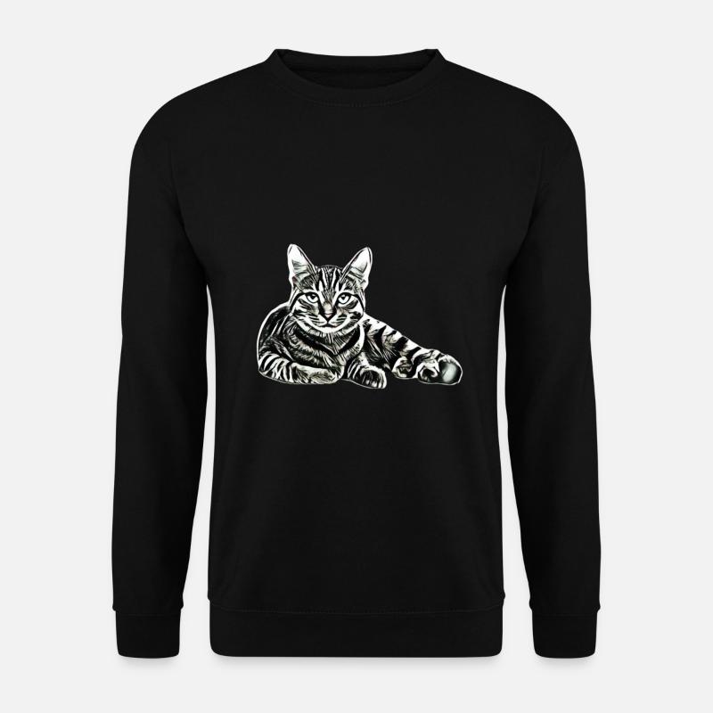 cat - Unisex Sweatshirt - black