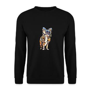Chihuahua - Unisex Sweatshirt - black - Front - Alina (178cm) & Michal (187cm)