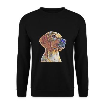 Labrador - Sweat-shirt Unisexe - noir - Devant - Alina (178cm) & Michal (187cm)