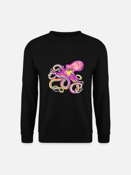 Octopus - Unisex Pullover - Schwarz