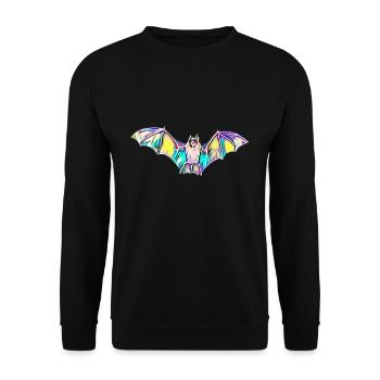 chauve-souris - Sweat-shirt Unisexe - noir - Devant - Alina (178cm) & Michal (187cm)