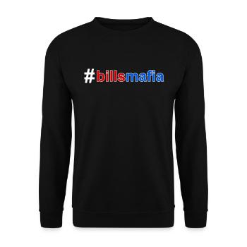 Mafia Hashtag Zitat - Unisex Pullover - Schwarz - Vorne - Alina (178cm) & Michal (187cm)